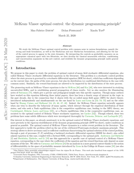 Mckean–Vlasov Optimal Control: the Dynamic Programming Principle
