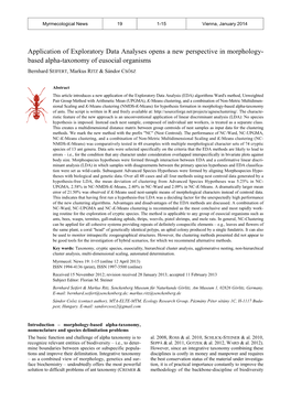 Based Alpha-Taxonomy of Eusocial Organisms