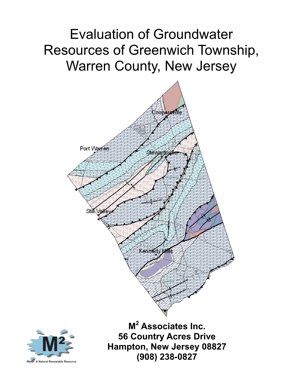 Evaluation of Groundwater Resources of Greenwich Township, Warren County, New Jersey