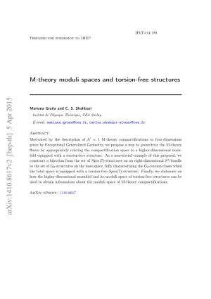 M-Theory Moduli Spaces and Torsion-Free Structures