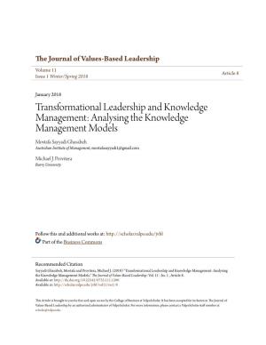 Transformational Leadership and Knowledge Management