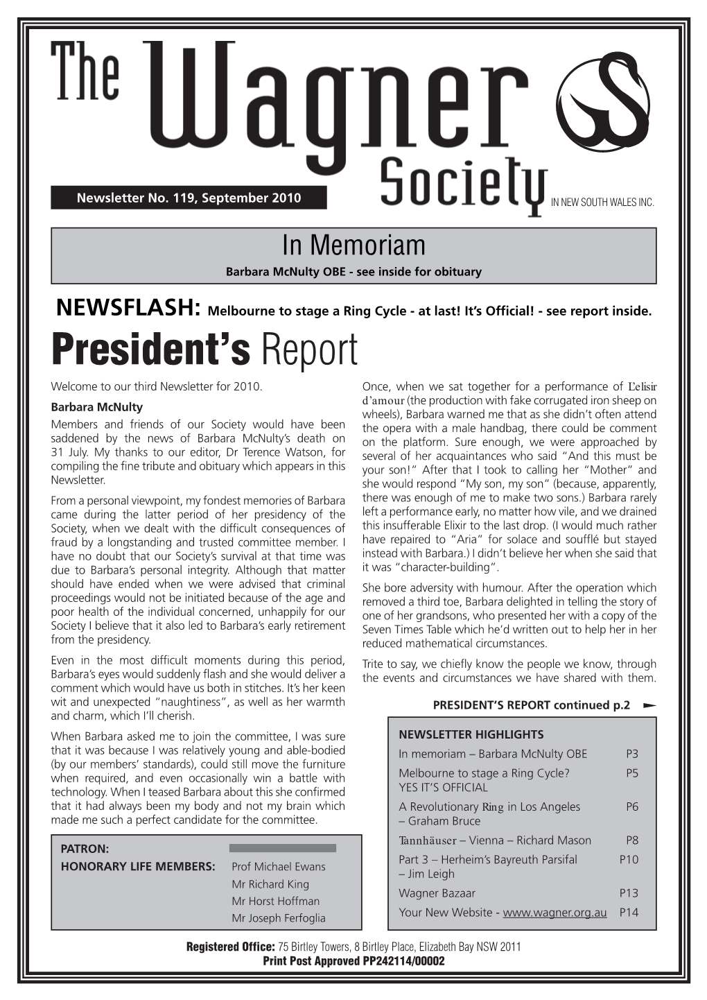 President's Report