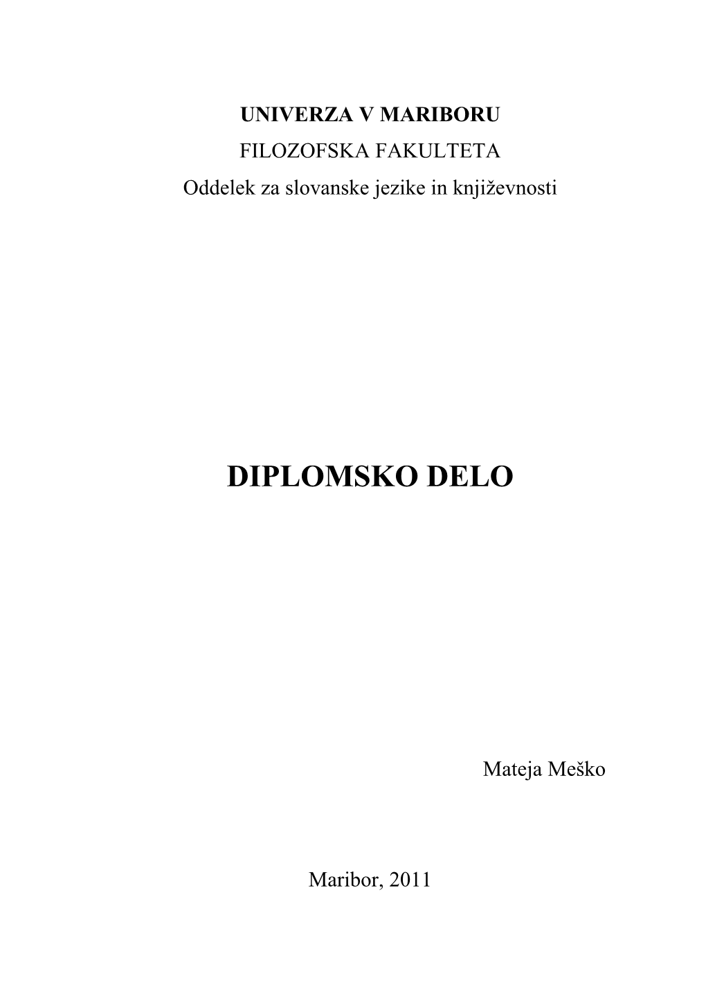 Diplomsko Delo