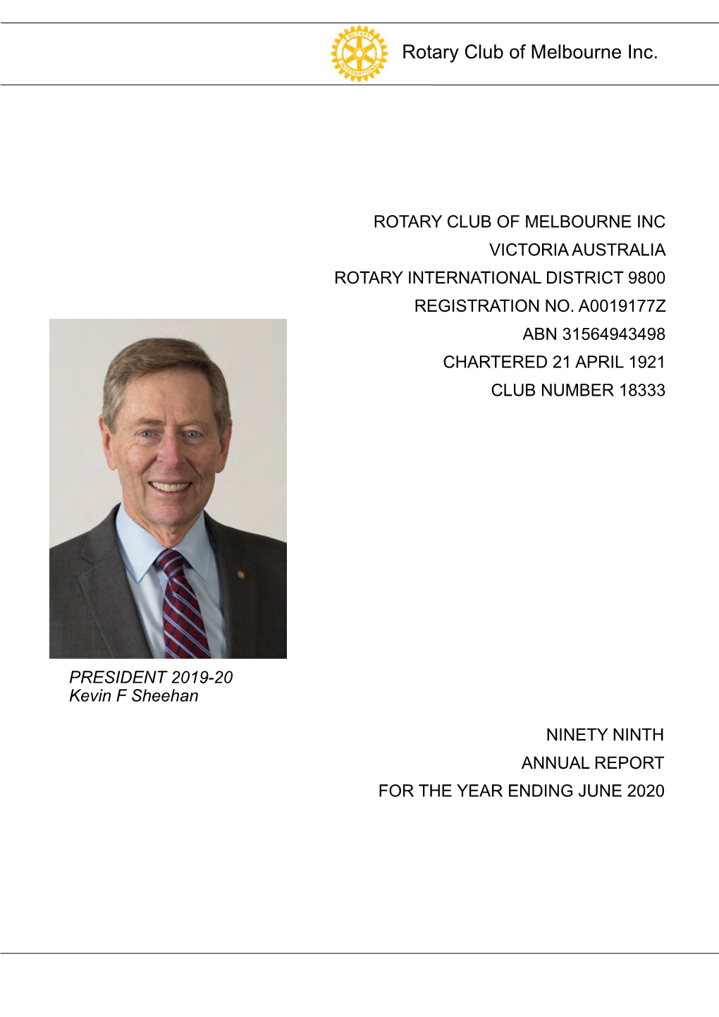 Rotary Club of Melbourne Inc