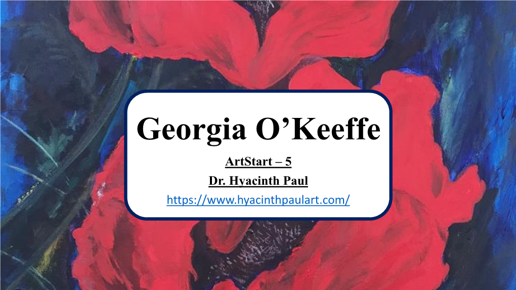 Famous Paintings of Georgia O'keeffe