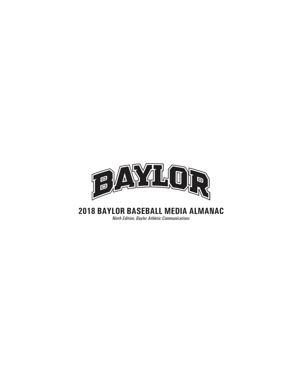 2018 Baylor Baseball Media Almanac