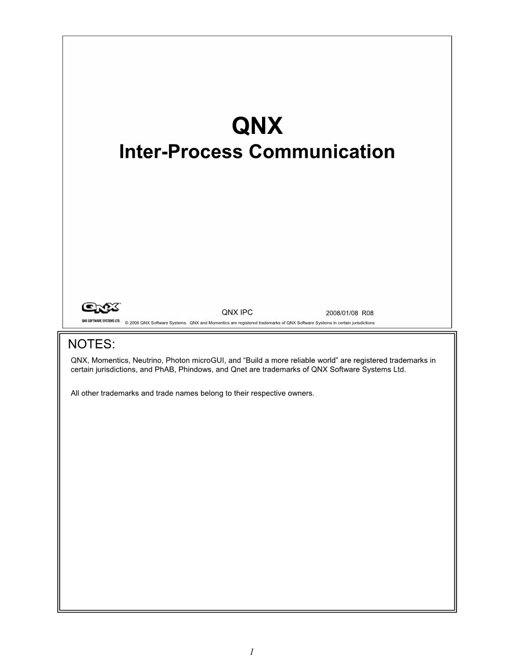 Inter-Process Communication