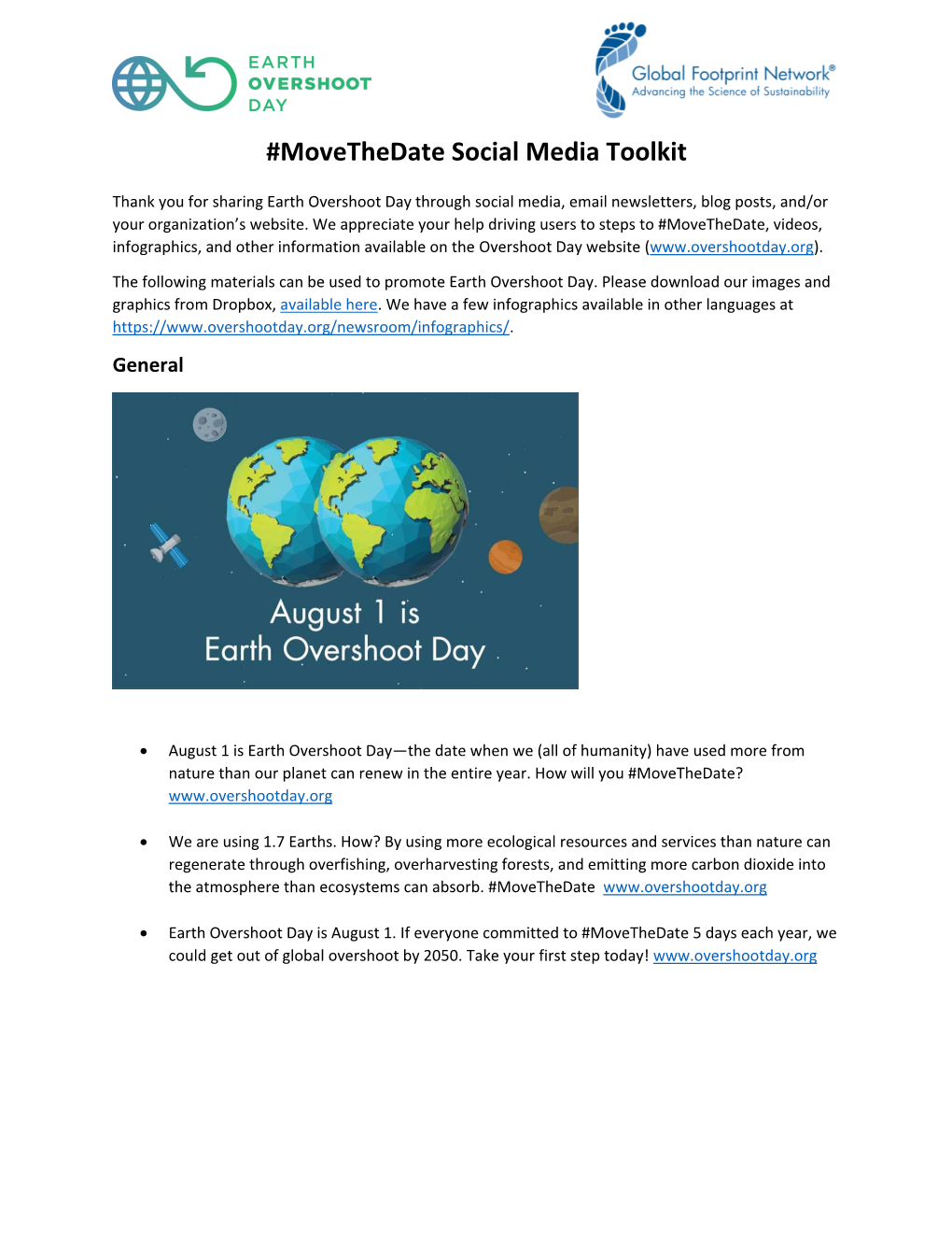 Movethedate Social Media Toolkit