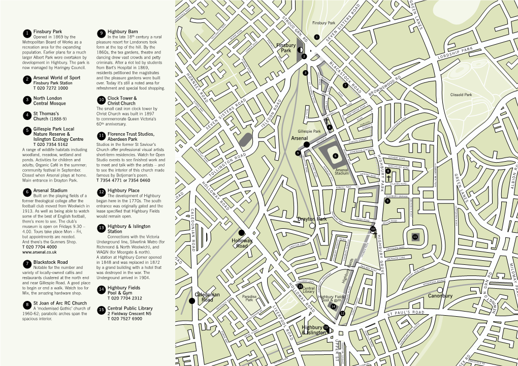 Highbury & Islington Holloway Road Caledonian Road Drayton Park