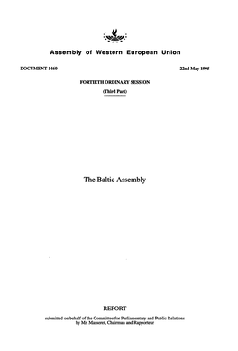 The Baltic Assembly