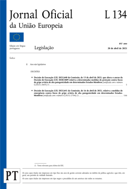 Jornal Oficial L 134 Da União Europeia