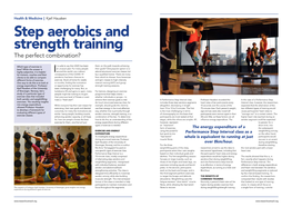 Step Aerobics and Strength Training the Perfect Combination?