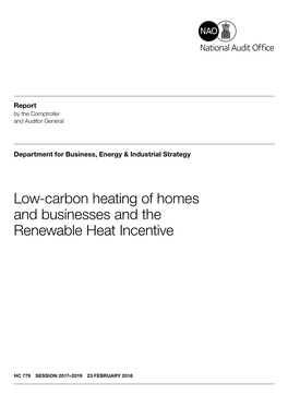 Low Carbon Heating of Homes and Businesses and the Renewable