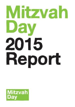 2015 Report Welcome to Mitzvah Day 2015 Dan Rickman