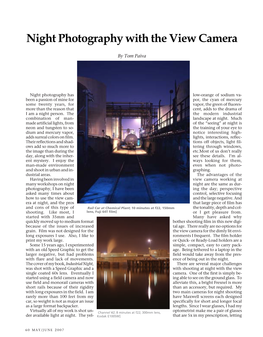 Night Photography with the View Camera