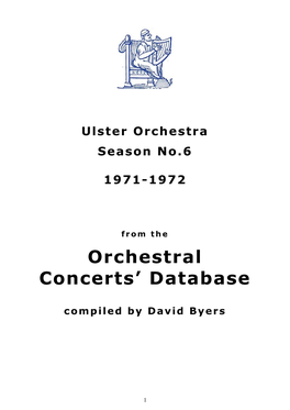 Orchestral Concerts' Database