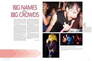 Attract BIG CROWDS > Campus Came Alive As a Variety of Musi- with Girl Talk