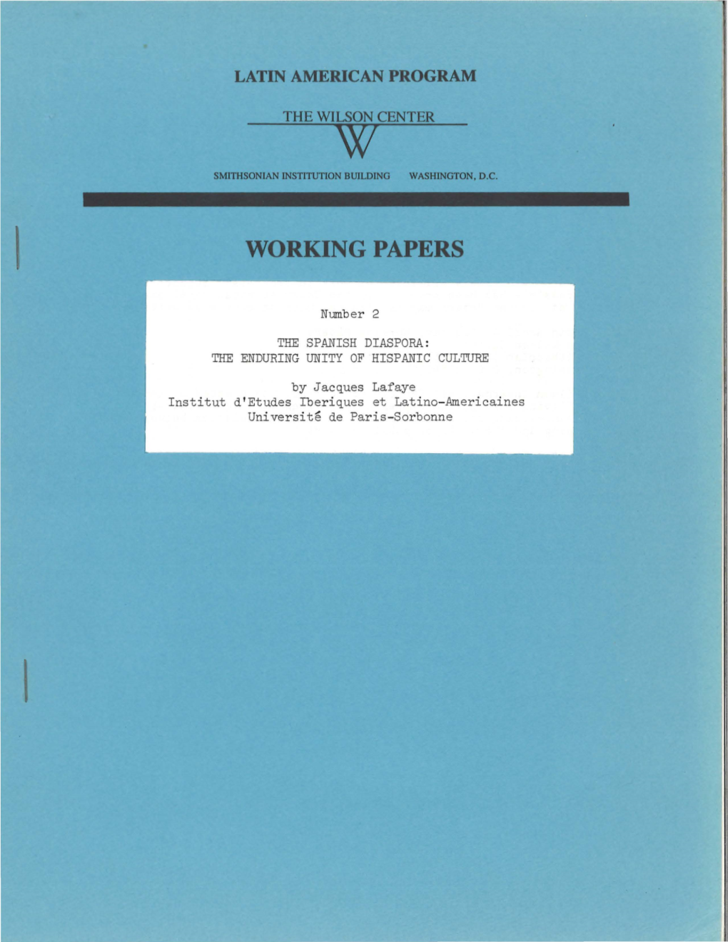 Working Papers