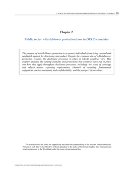 Chapter 2. Public Sector Whistleblower Protection Laws in OECD Countries