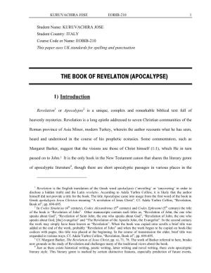The Book of Revelation (Apocalypse)