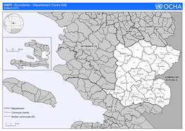 HAITI - Boundaries - Département Centre [06] 8 March 2010