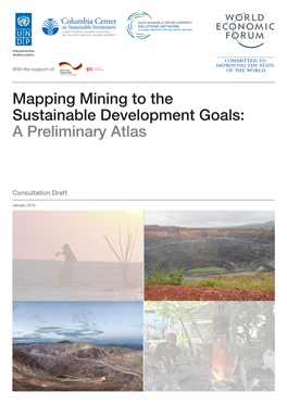 Mapping Mining to the Sustainable Development Goals: a Preliminary Atlas