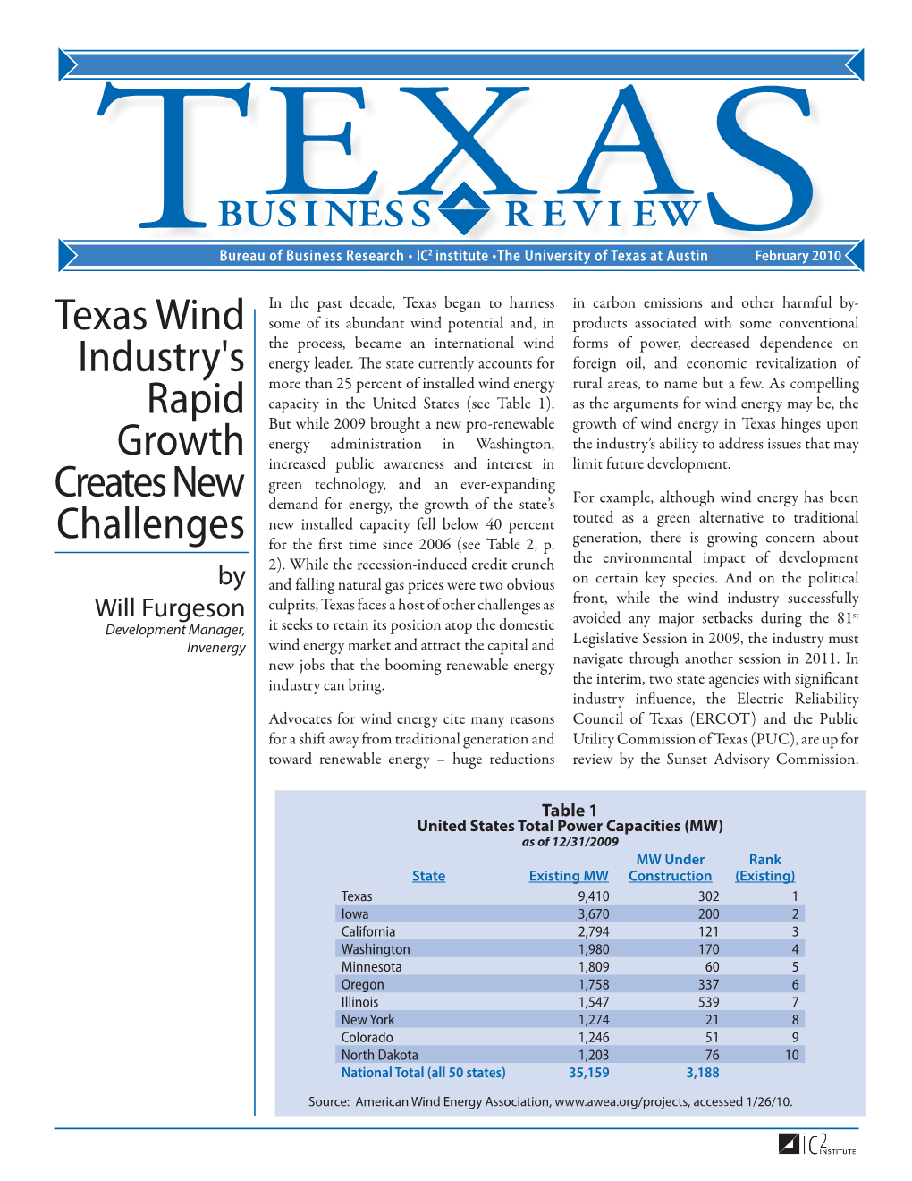 Texas Wind Industry's Rapid Growth Creates New Challenges