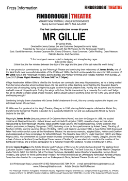 MR GILLIE by James Bridie