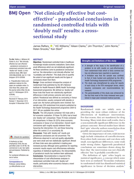 Paradoxical Conclusions in Randomised Controlled Trials with 'Doubly Null