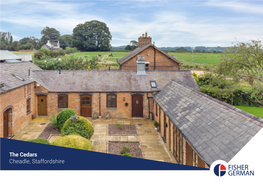 The Cedars Cheadle, Staffordshire the CEDARS a Superbly Refurbished 3 Bedroom Barn Conversion
