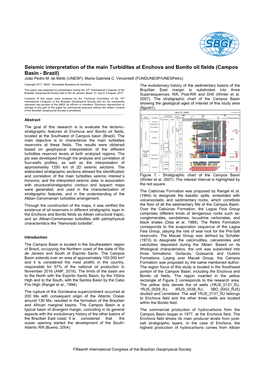 Seismic Interpretation of the Main Turbidites at Enchova and Bonito Oil Fields (Campos Basin - Brazil) João Pedro M