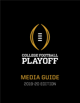 Media Guide 2019-20 Edition Table of Contents
