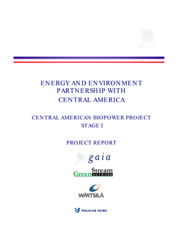 Energy and Environment Partnership with Central America