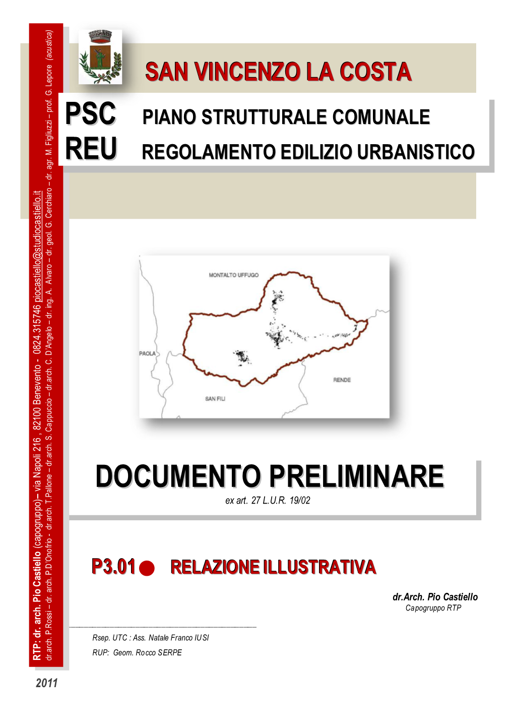 Psc Piano Strutturale Comunale Reu Regolamento Edilizio Urbanistico