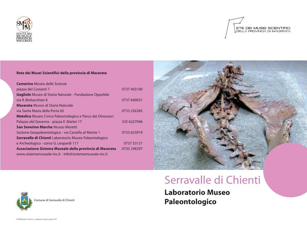 Serravalle Di Chienti Laboratorio Museo Paleontologico E Archeologico - Corso G