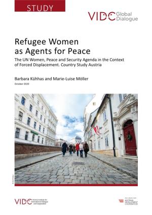 Refugee Women As Agents for Peace Study
