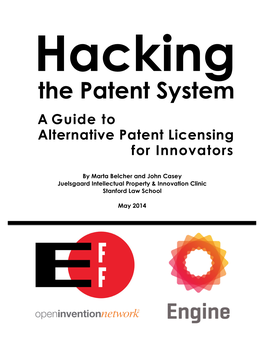 Alternative Patent Licensing Paper May 19 2014