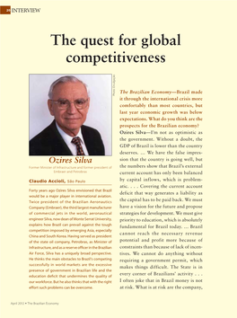 The Quest for Global Competitiveness Ozires Silva