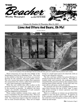 Lions and Otters and Bears, Oh My! by Cherie Davich