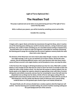 The Heathen Trail