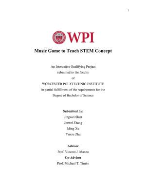 Music Game to Teach STEM Concept