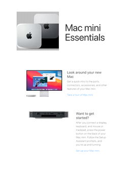 Mac Mini Essentials