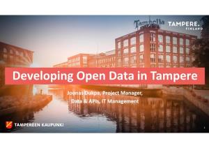 Developing Open Data in Tampere