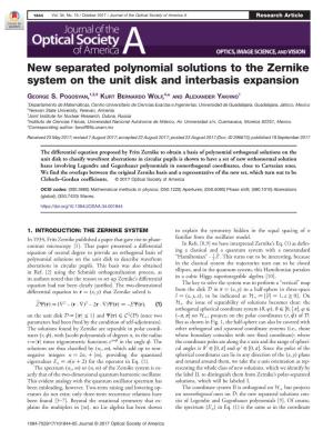 New Separated Polynomial Solutions to the Zernike System on the Unit Disk and Interbasis Expansion