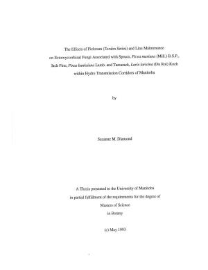 A Thesis Presented to the University of Manitoba