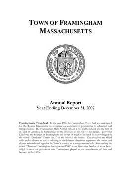 Town of Framingham Massachusetts