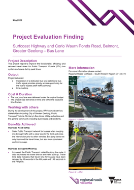 Surfcoast Highway and Corio Waurn Ponds Road, Belmont, Greater Geelong – Bus Lane