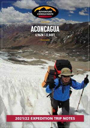 Aconcagua Expedition Trip Notes 2021/22