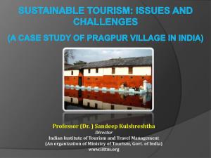 Sustainable Tourism Issues and Challenges