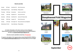 Steeplewood Fold Magazine Sunday 20Th Sept Longnor Ch